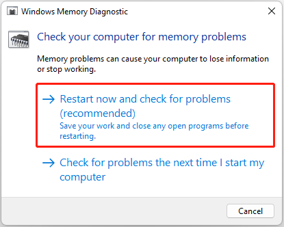 køre Windows Memory Diagnostic-værktøj