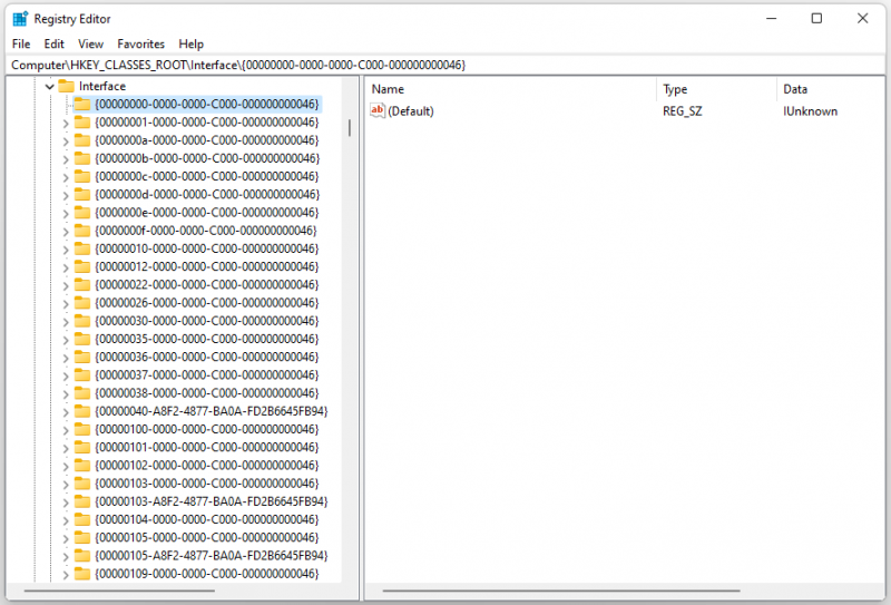   find GUID i Windows 11 ved hjælp af Registreringseditor