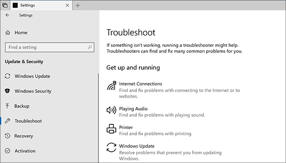   esegui lo strumento di risoluzione dei problemi di Windows Update