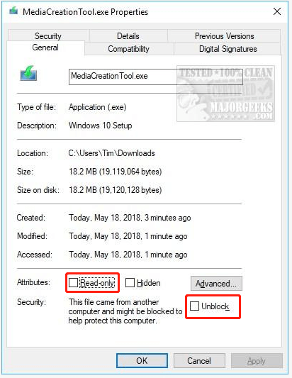   sbloccare MediaCreationTool