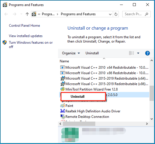   disinstallare il programma utilizzando dciman32.dll