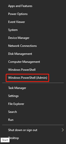   voer Windows PowerShell uit als beheerder