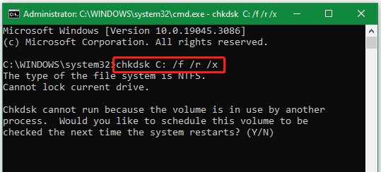   køre CHKDSK