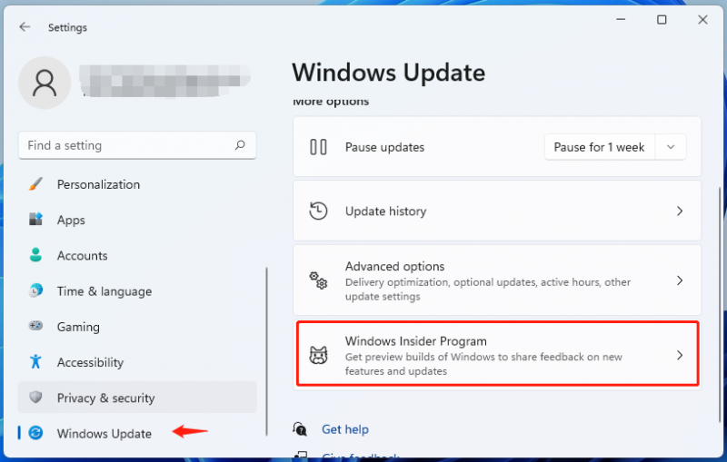   partecipa al programma Windows Insider