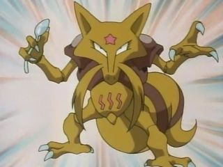 Kadabra greb om sine skeer