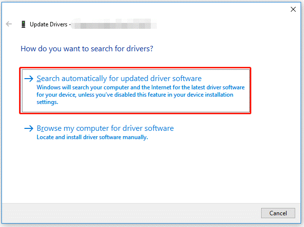 opdatere driver