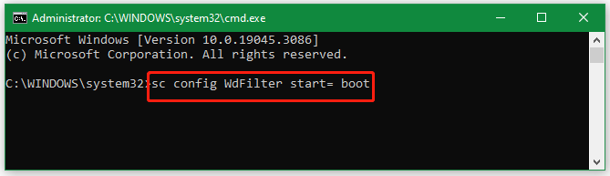   กำหนดค่า wdfilter ใหม่
