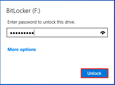   BitLocker sürücüsünün kilidini aç