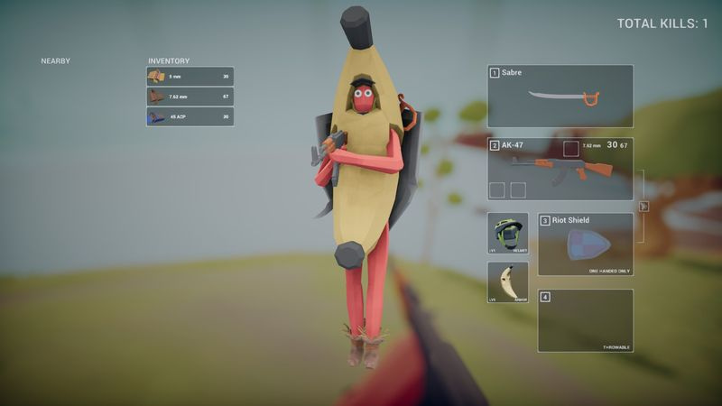 En banan-egnet kriger i Totally Accurate Battlegrounds.
