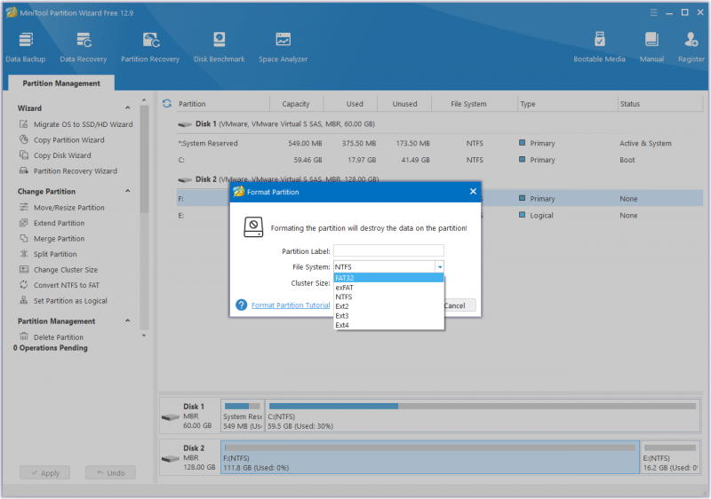   Formater en partition denne webstedspartitionsguide