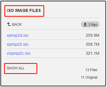 download Windows XP ingebedde ISO