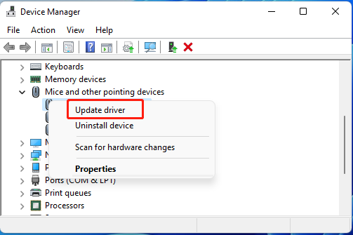   Opdater driver til touchpad