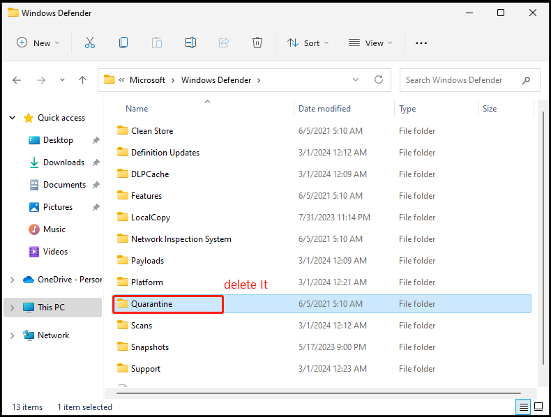   eliminare la cronologia di Windows Defender