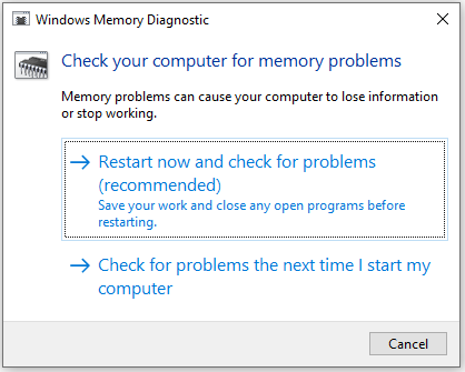   utilizzare la diagnostica della memoria di Windows