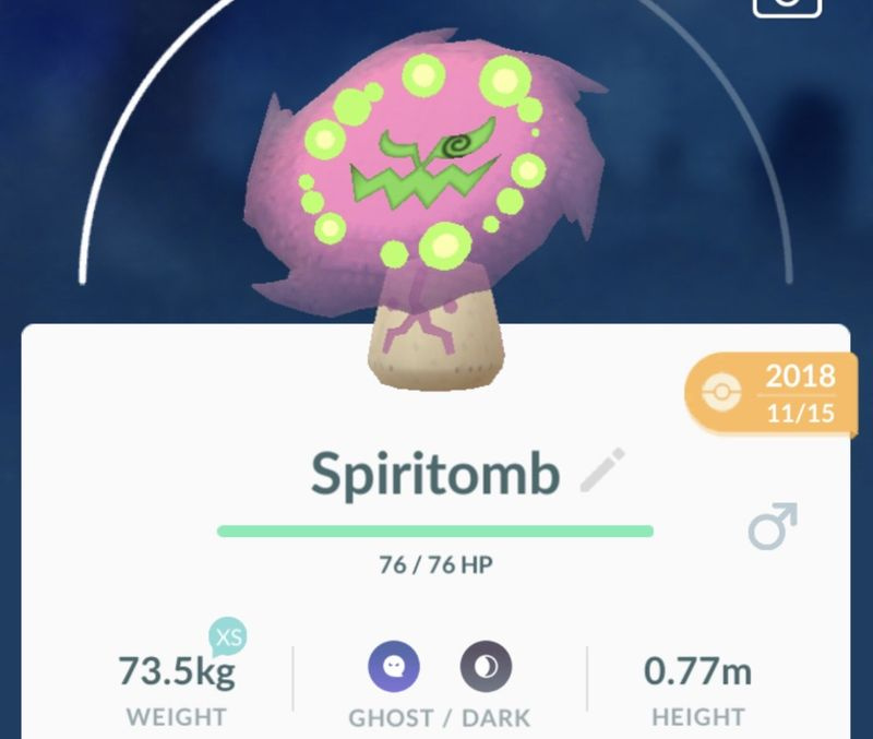 Evento di Halloween 2019 di Pokemon Go: Spiritomb