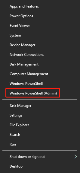  køre Windows PowerShell som administrator