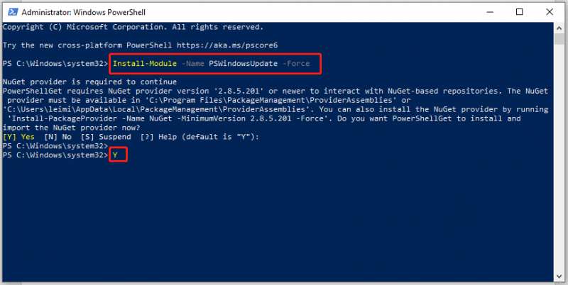   installer Nudget-modulet