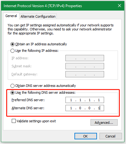 Cloudflare DNS Sunucusuna geçin