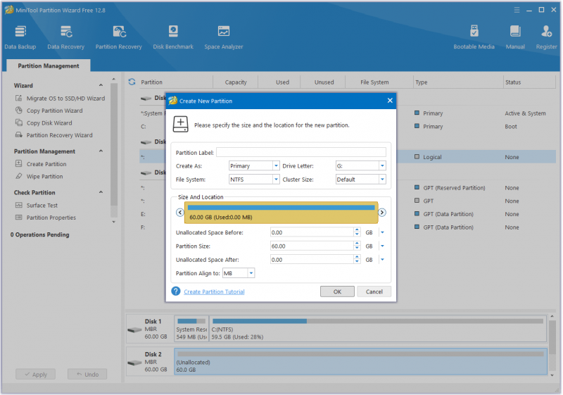 Partitioneer een harde schijf met deze site Partition Wizard