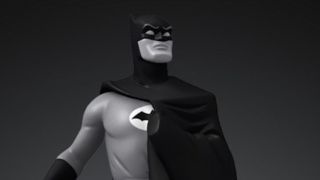 digital Batman Black and White NFT-statue