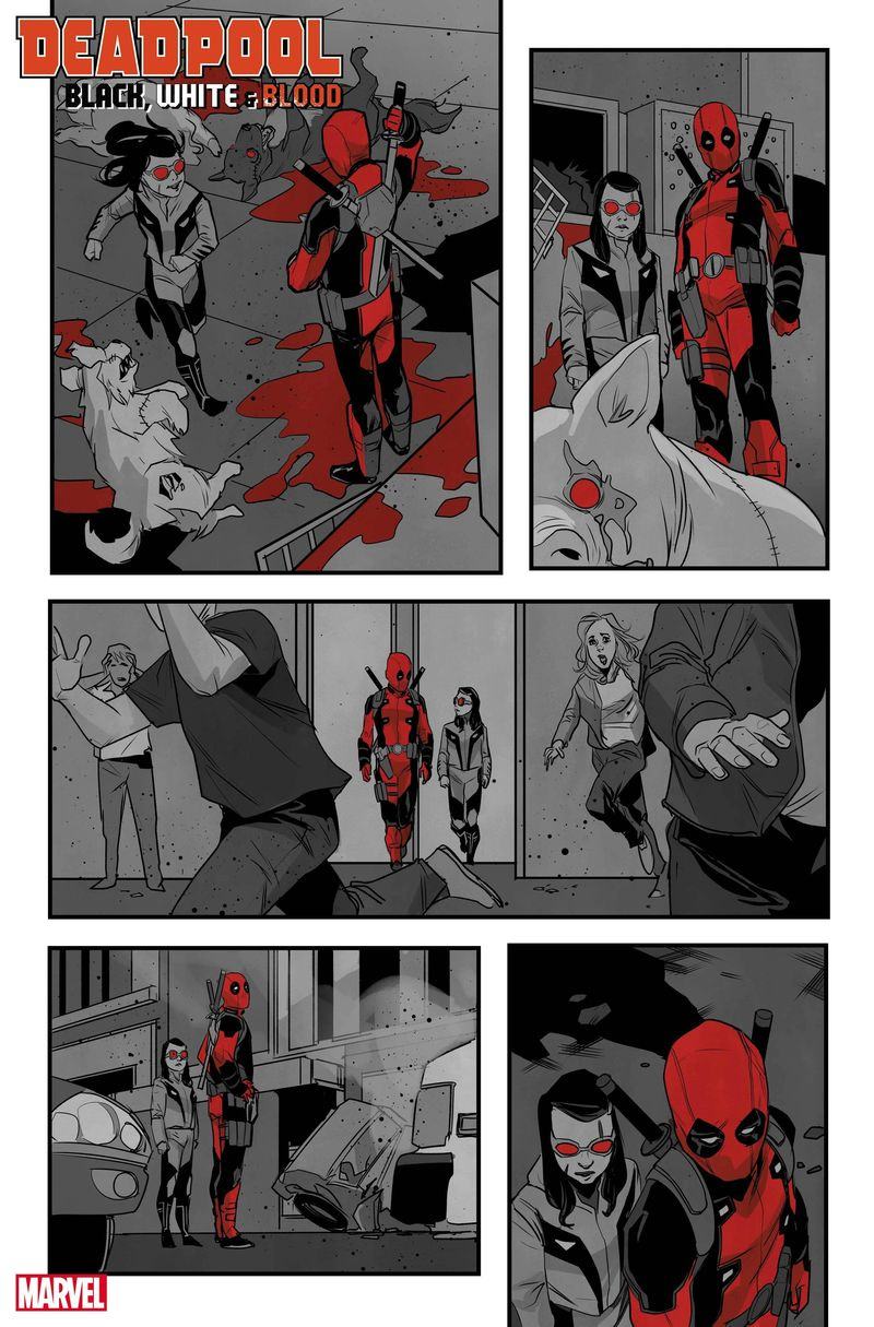 Deadpool: zwart, wit en bloed