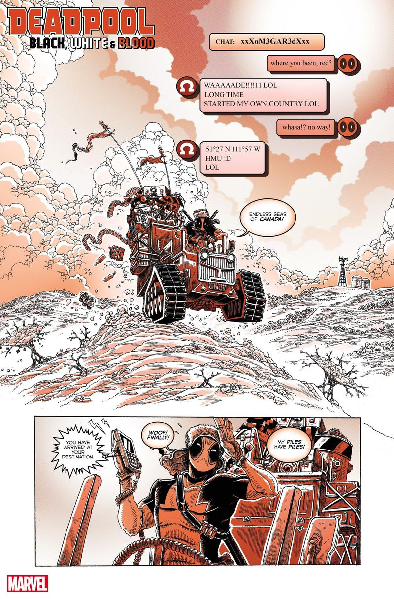 Deadpool: zwart, wit en bloed