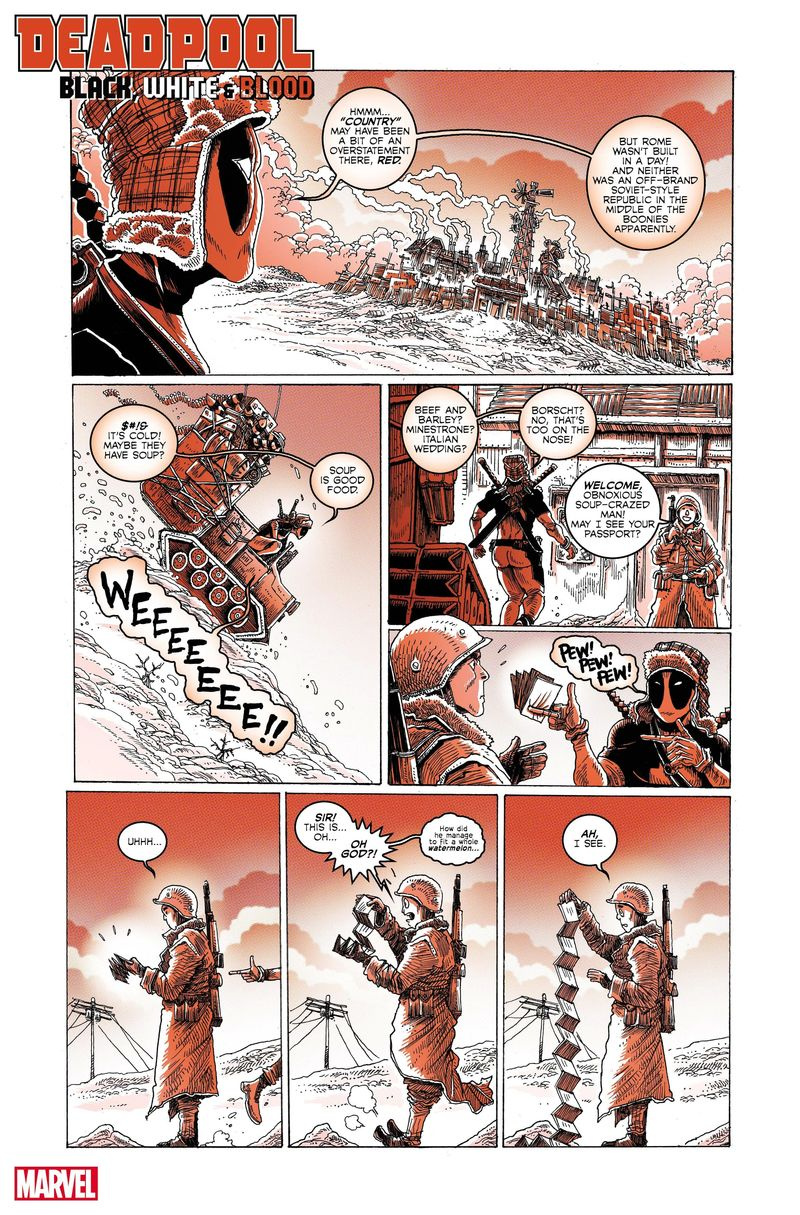 Deadpool: zwart, wit en bloed