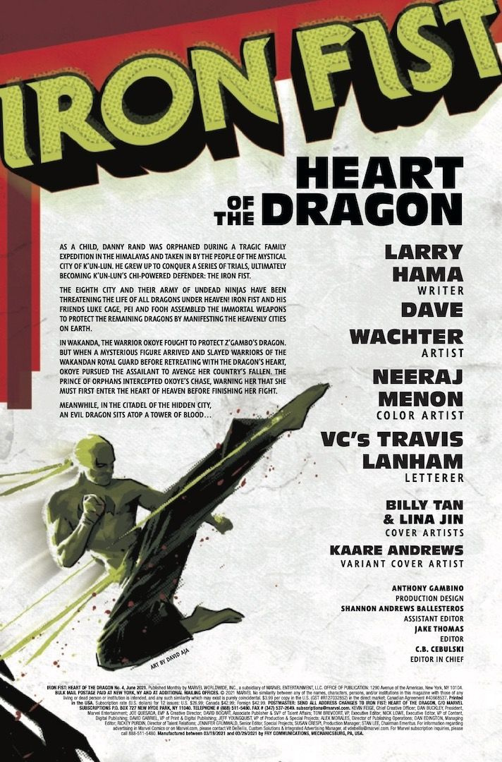 strona z Iron Fist: Heart of the Dragon #4