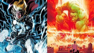 Thor #12 / Hulk #1 sekoituskollaasi