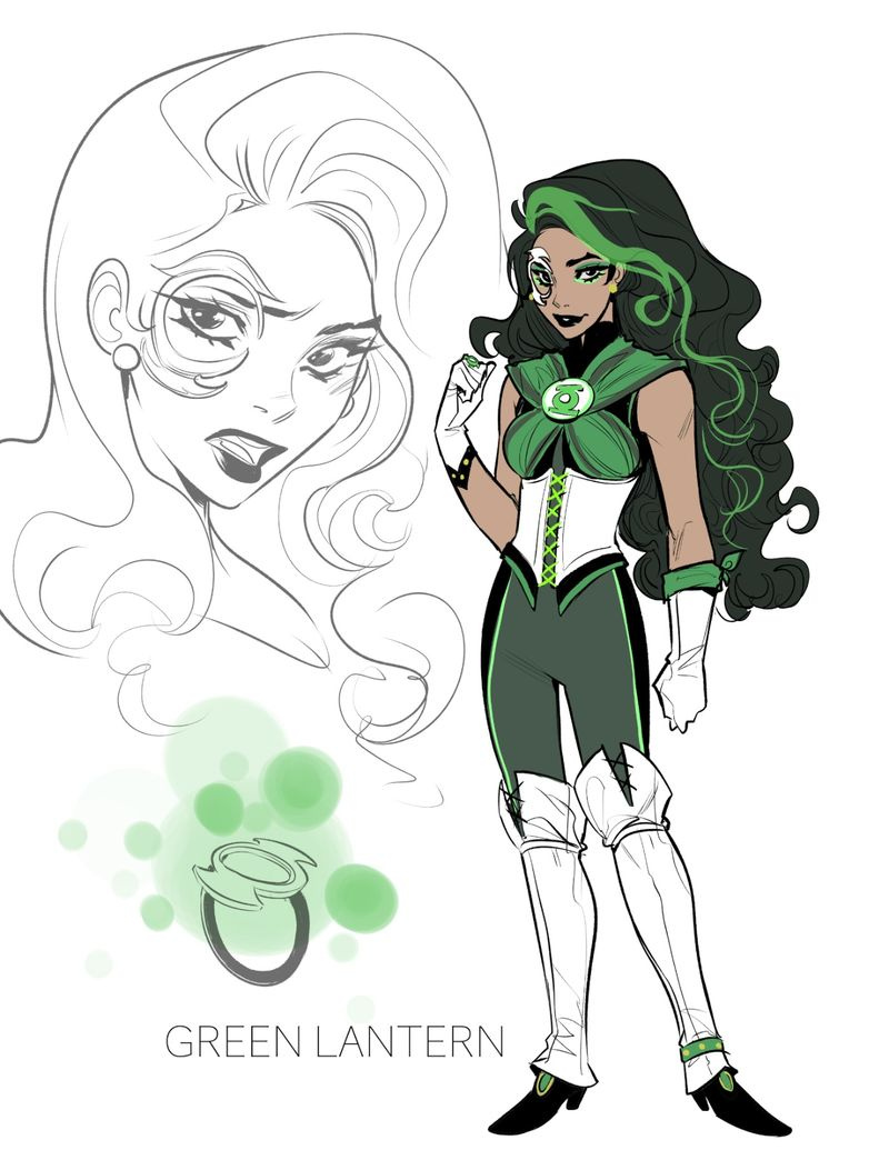 RWBY/Justice Leaguen hahmosuunnittelu