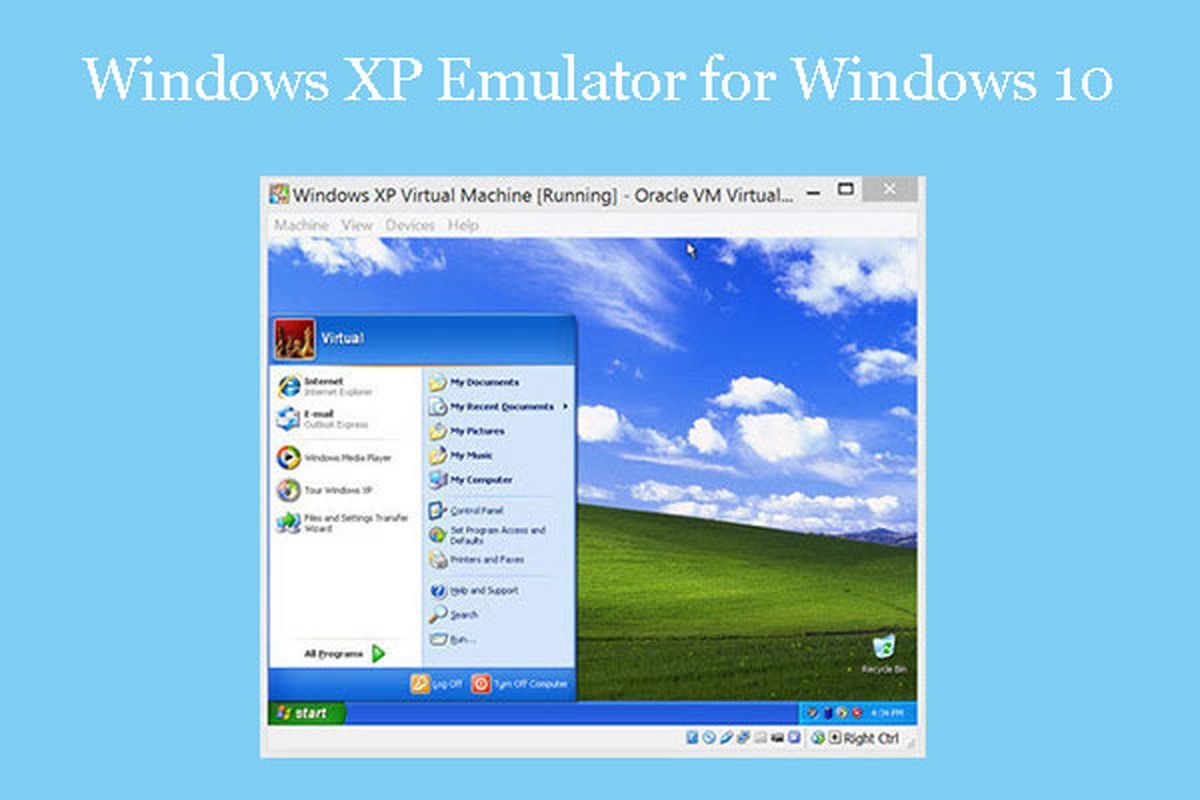 Windows XP -emulaattori Windows 10: lle