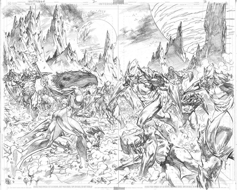 Wonder Woman: Evolution #1 sivut 2 ja 3 prosessi