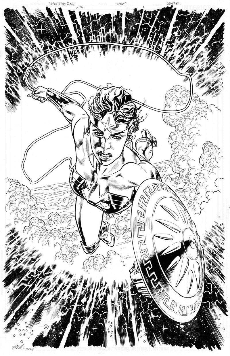Wonder Woman: Evolution #1 -kansiprosessi