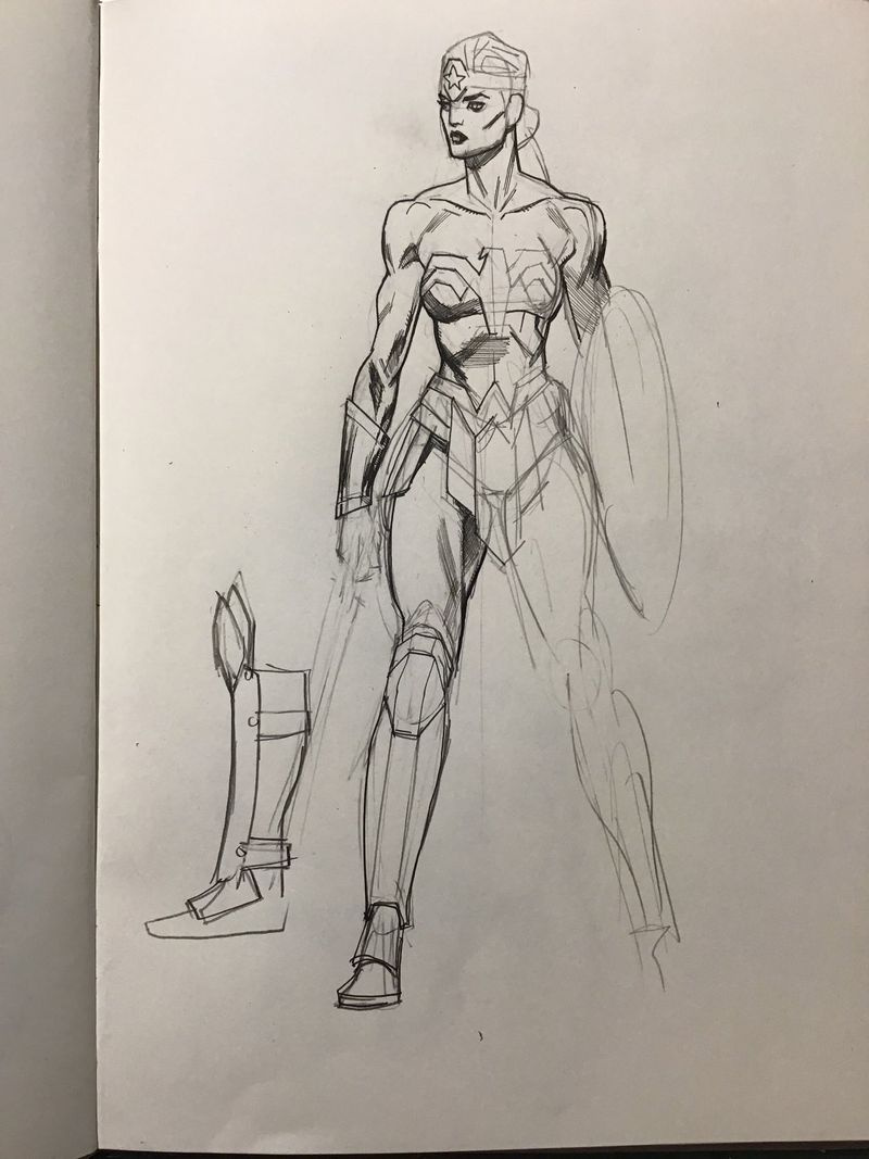 Wonder Woman: Evoluutioprosessitaide
