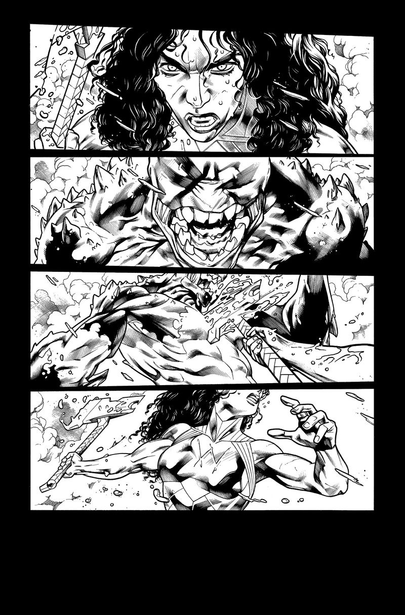 Wonder Woman: Evolution #1 sivu 1 prosessi