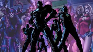 Dark Avengers-Bilder in einer Collage