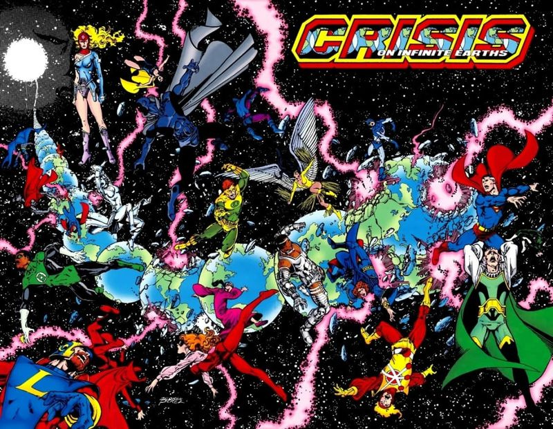 Crisis on Infinite Earths #1 omslag
