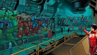 Still uit de trailer van Avengers Mech Strike