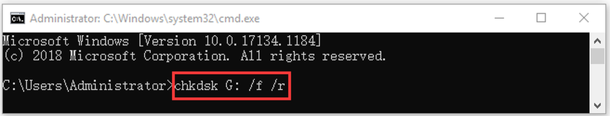 стартирайте CHKDSK, за да поправите SD картата