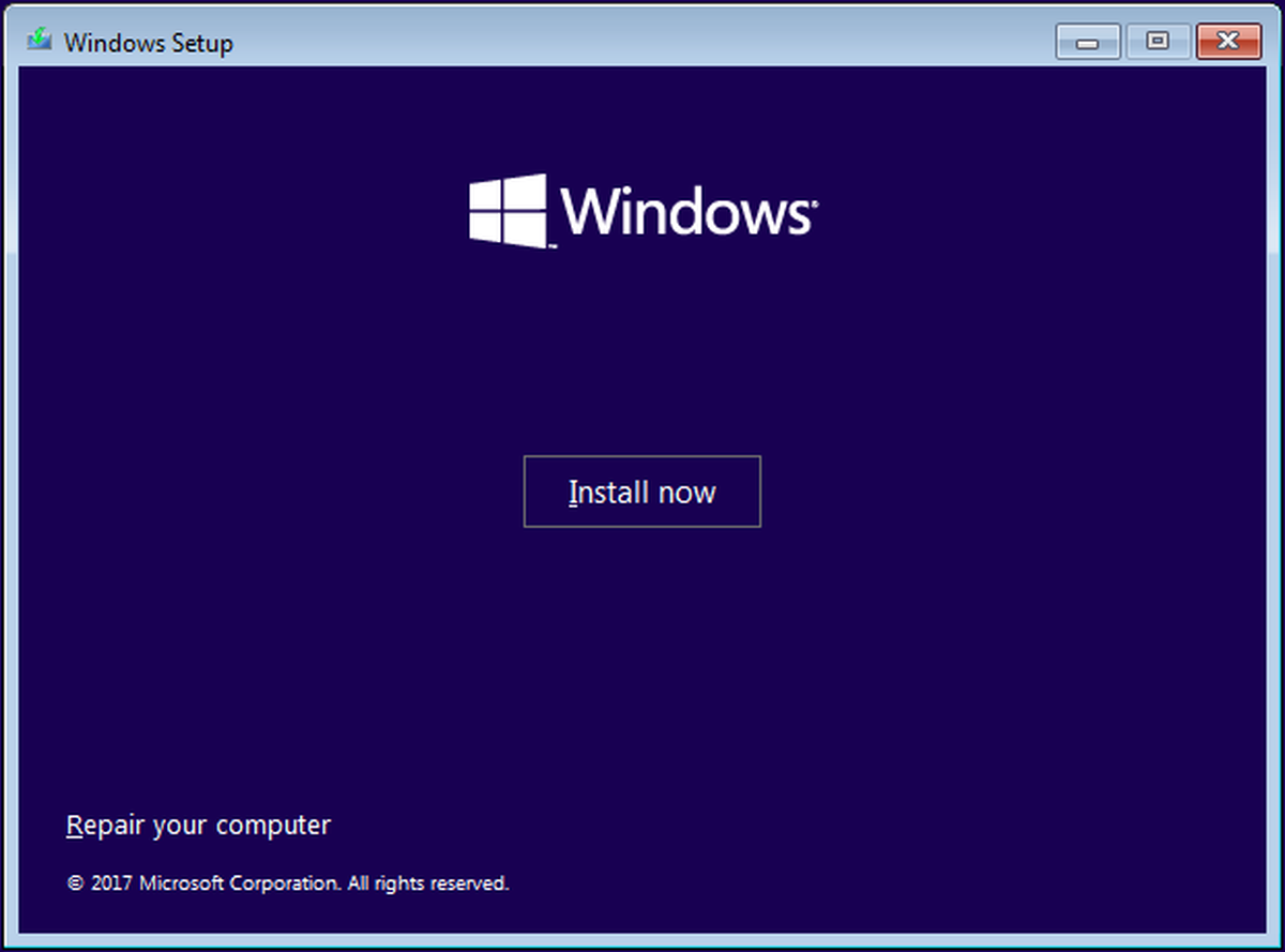 Windows installib kohe