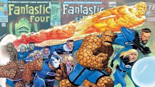 Collage von Fantastic Four-Covern