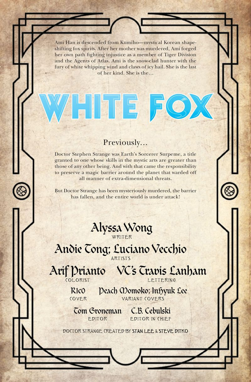 Doctor Stranges død: White Fox #1