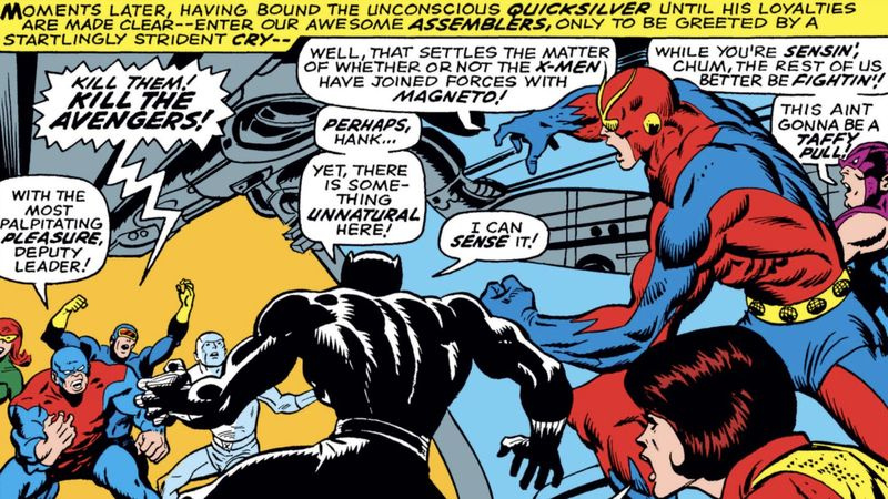 billede af Avengers, der kæmper mod X-Men