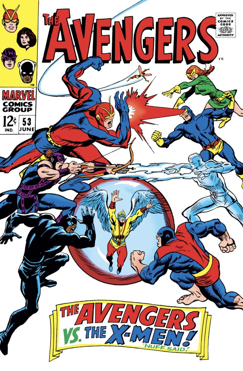 billede af Avengers, der kæmper mod X-Men