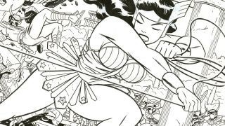 Wonder Woman #37 -version kansi alkuperäistä taidetta