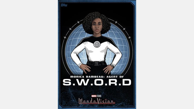 WandaVision-kampagnebillede med Monica Rambeau i en SWORD-uniform