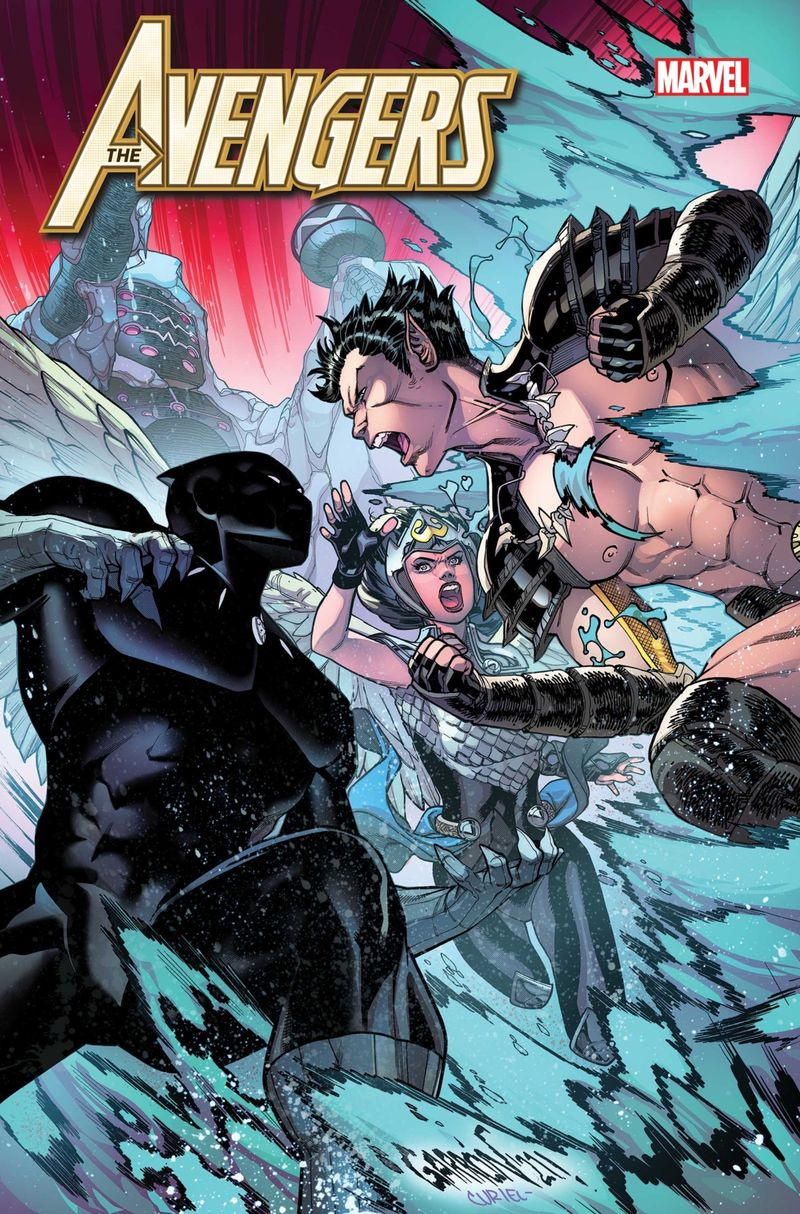 Avengers #53 cover door Javier Garron