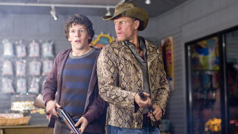 Jesse Eisenberg og Woody Harrelson i Zombieland