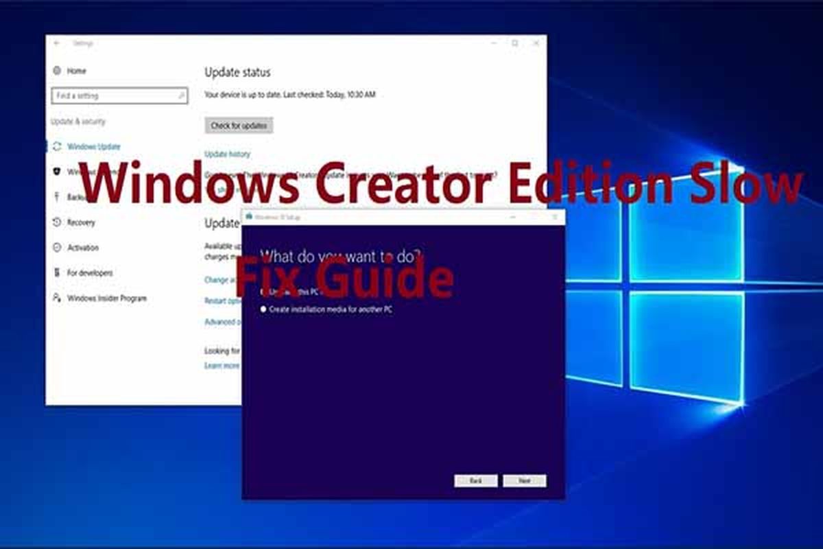 Windows Creator Edition sakte