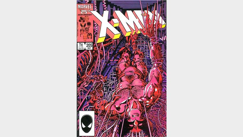 Uncanny X-Men #205 omslag